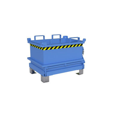 Minicontenedor con base abatible, pintado, azul claro 2
