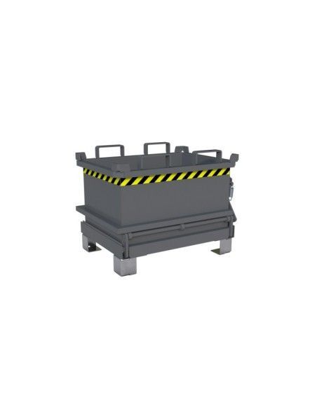Tilting Container--Minicontainer with folding base, painted, gray mouse