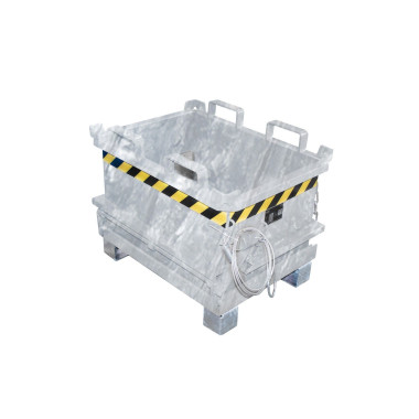Tilting Container--Minicontainer with folding bottom, hot galvanized