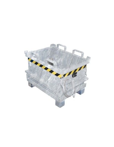 Tilting Container--Minicontainer with folding bottom, hot galvanized