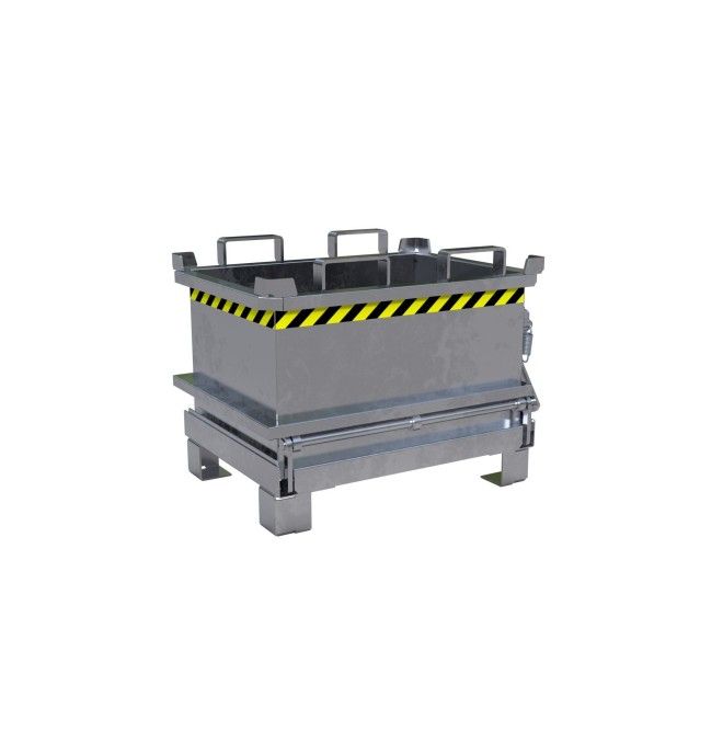 Recipiente Inclinável--Minicontainer com fundo dobrável, galvanizado a quente