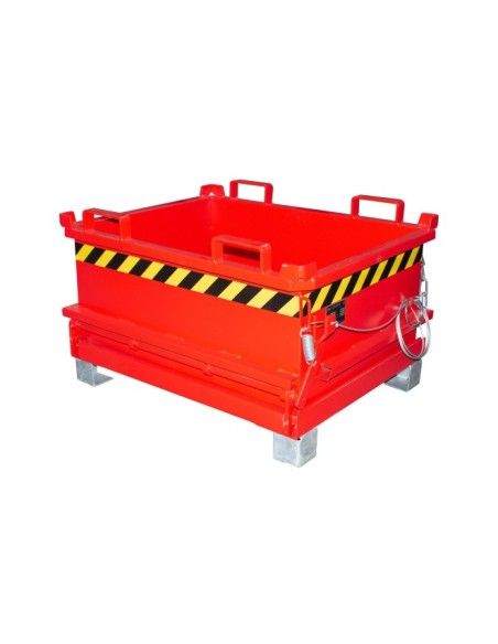 Tilting Container--Minicontainer with folding base, painted, red fire