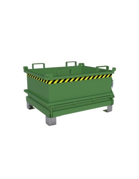 Tilting Container--Minicontainer with folding base, painted, green