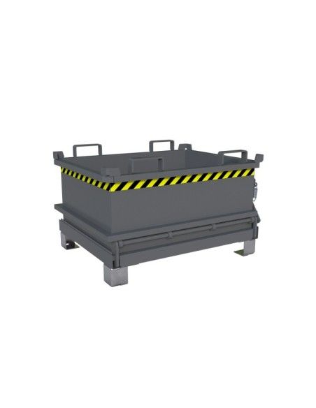 Bacs Basculants--Minicontainer avec base pliante, peint, souris grise