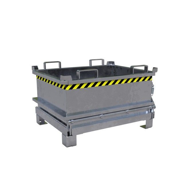 Bacs Basculants--Minicontainer avec fond pliant, galvanisé chaud