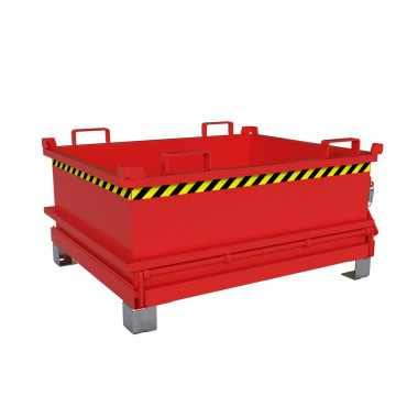 Tilting Container--Minicontainer with folding base, painted, red fire