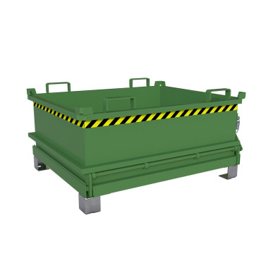 Tilting Container--Minicontainer with folding base, painted, green