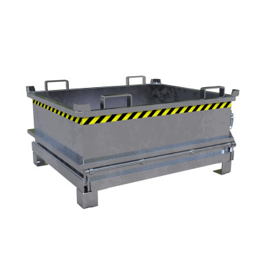 Recipiente Inclinável--Minicontainer com fundo dobrável, galvanizado a quente