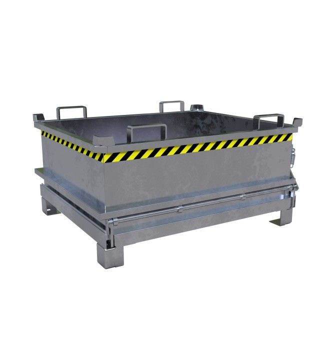 Tilting Container--Minicontainer with folding bottom, hot galvanized
