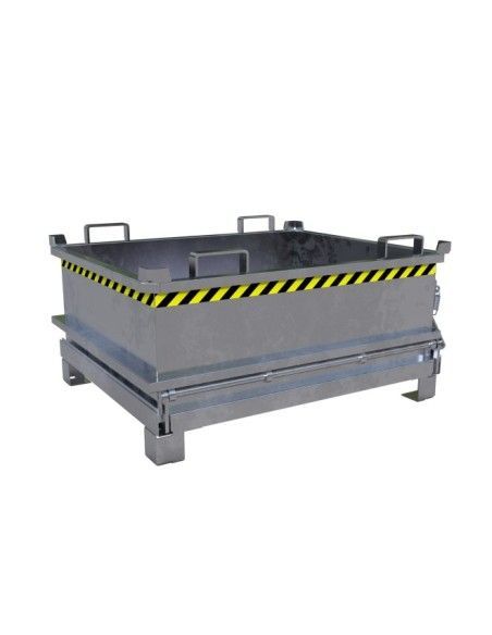 Tilting Container--Minicontainer with folding bottom, hot galvanized