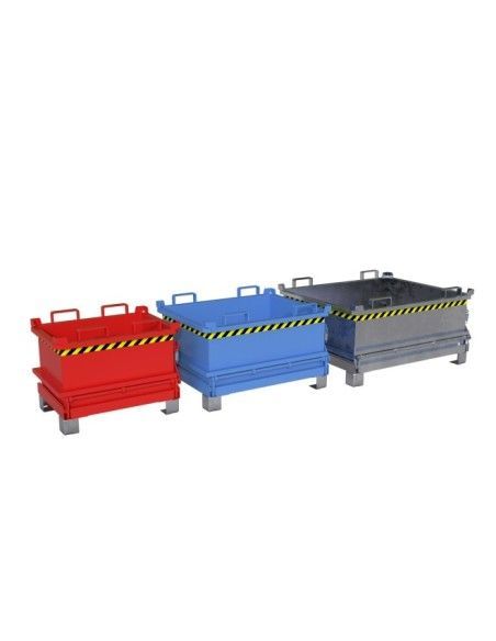 Tilting Container--Minicontainer with folding bottom, hot galvanized