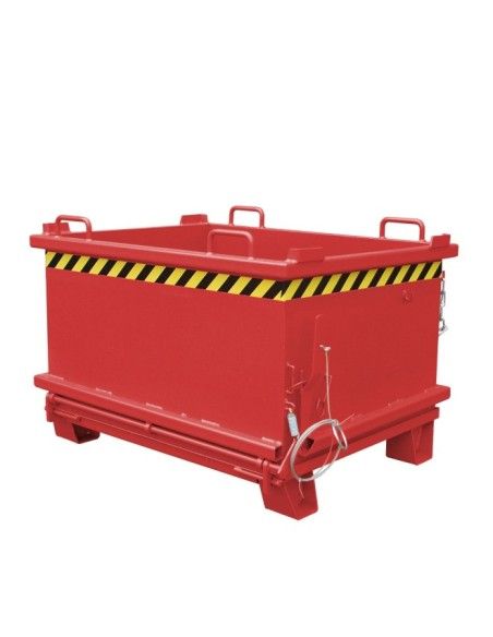 Recipiente Inclinável--Recipiente com gota Fora base, pintado, fogo vermelho