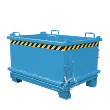 Contenedor con base Drop Away, pintado, Azul claro