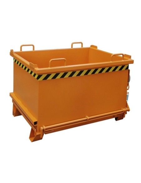 Kippbehälter--Container mit Tropfen Away-Basis, lackiert, orange gelb
