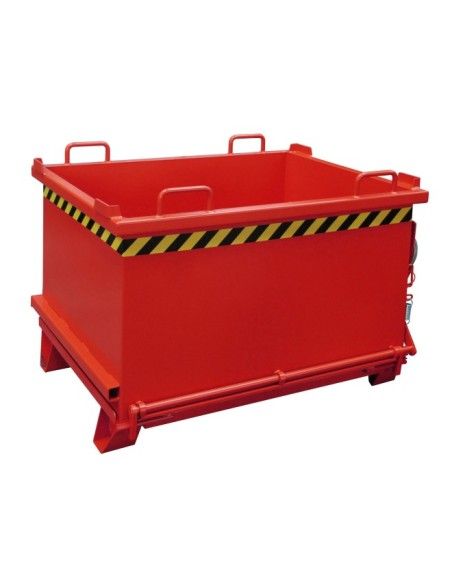 Kippbehälter--Container mit Tropfen Away-Basis, lackiert, rotes Feuer