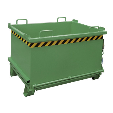 Recipiente Inclinável--Recipiente com Drop Away Base, pintado, verde