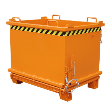 Bacs Basculants--Conteneur avec Drop Away base, peint, jaune orangé