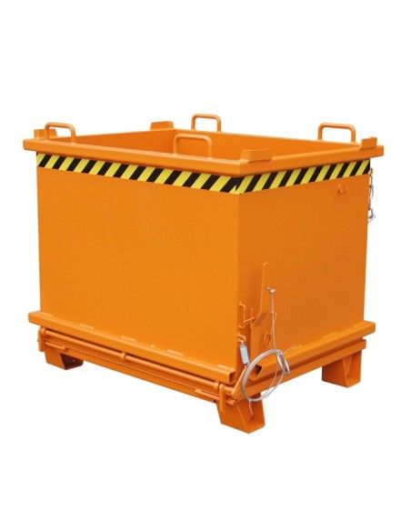 Bacs Basculants--Conteneur avec Drop Away base, peint, jaune orangé