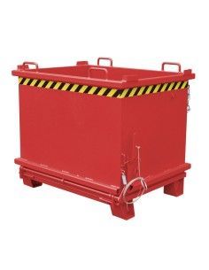 Recipiente Inclinável--Recipiente com gota Fora base, pintado, fogo vermelho