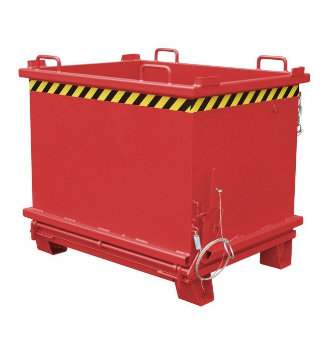 Recipiente Inclinável--Recipiente com gota Fora base, pintado, fogo vermelho