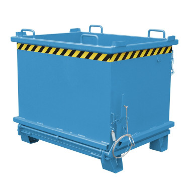 Tolvas--Contenedor con base Drop Away, pintado, azul claro