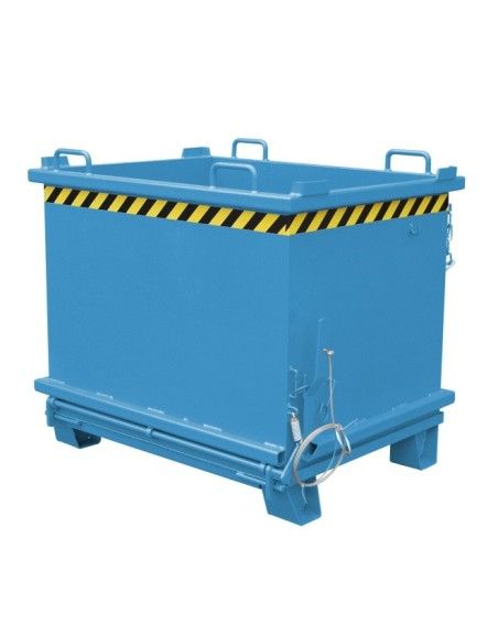 Tolvas--Contenedor con base Drop Away, pintado, azul claro