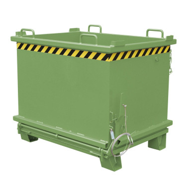 Contenedor con Base Drop Away, pintado, verde Reseda