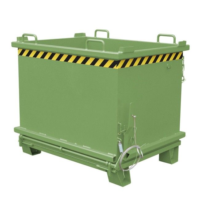 Contenitore Ribaltabile--Contenitore con Goccia Away Base, verniciato, verde