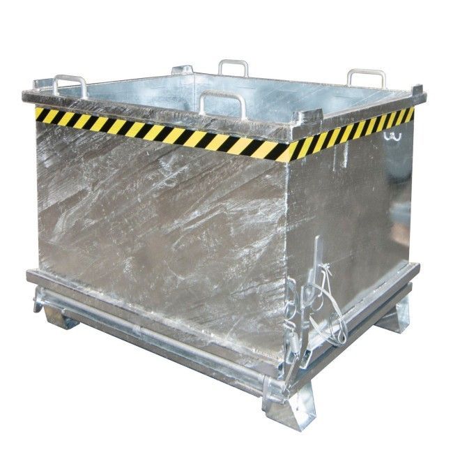 Recipiente con fondo Drop Away, galvanizado en caliente