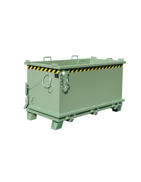 Tilting Container--Container with Drop Away Base, painted, green
