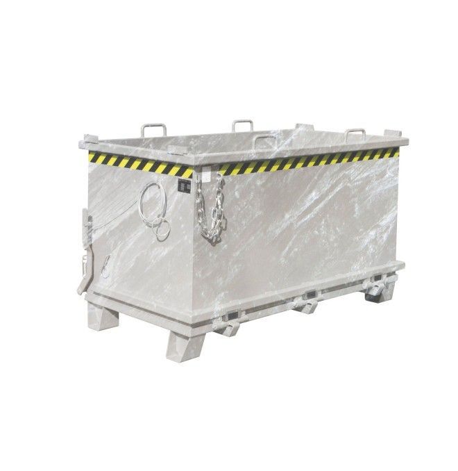 Recipiente Inclinável--Recipiente com base Drop Away, galvanizado a quente