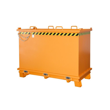 Tolvas--Contenedor con base Drop Away, pintado, Amarillo naranja