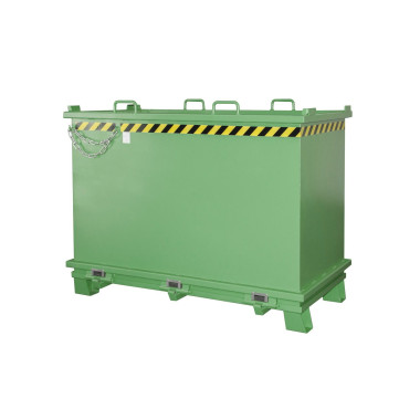 Recipiente Inclinável--Recipiente com Drop Away Base, pintado, verde