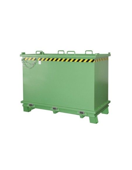 Recipiente Inclinável--Recipiente com Drop Away Base, pintado, verde