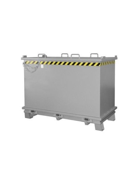 Kippbehälter--Container mit faltbasis, lackiert, graue maus