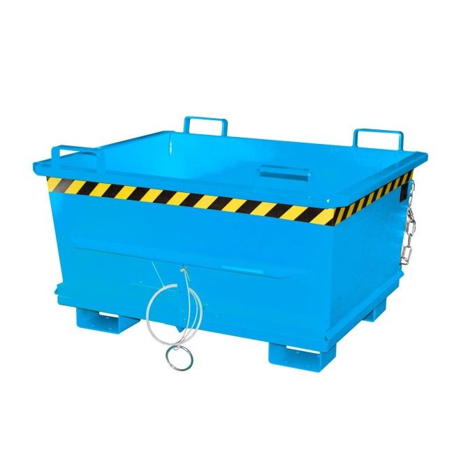 Tilting Container--Container with Drop Away Base, painted, Light Blue