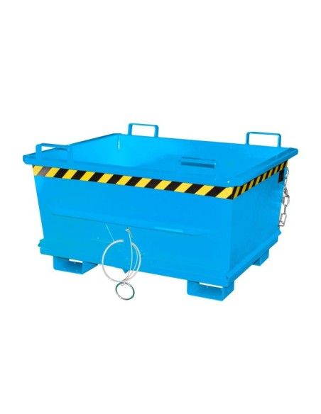 Contenitore Ribaltabile--Contenitore con Goccia Away Base, dipinto, Blu chiaro