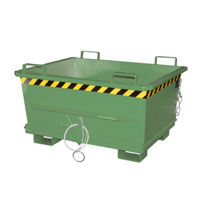 Contenitore Ribaltabile--Contenitore con Goccia Away Base, verniciato, verde