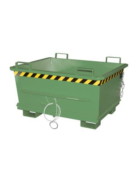 Tilting Container--Container with Drop Away Base, painted, green