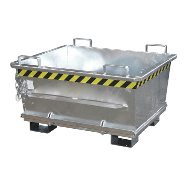 Contenitore Ribaltabile--Contenitore con goccia Base di passaggio, zincato a caldo