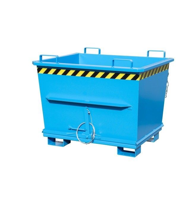 Recipiente Inclinável--Recipiente com Drop Away Base, pintado, luz azul