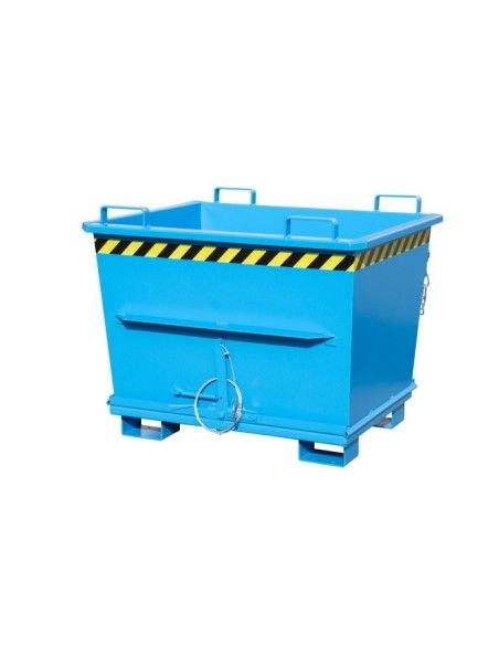 Kippbehälter--Container mit Drop Away Base, lackiert, Hellblau