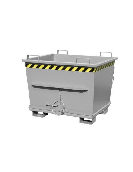 Contenitore Ribaltabile--Contenitore con base pieghevole, dipinta, topo grigio
