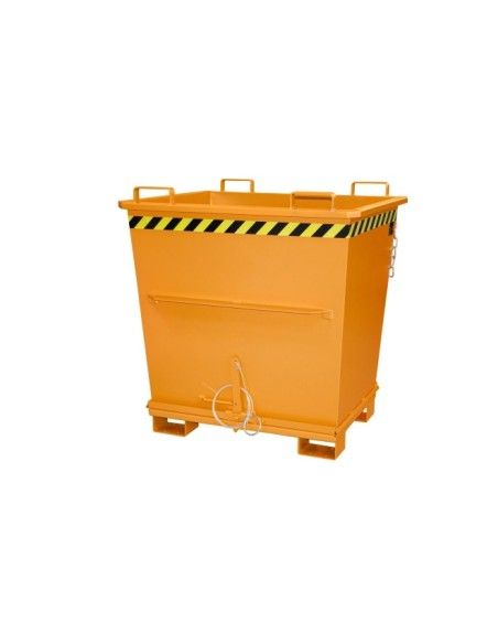 Kippbehälter--Container mit Drop Away Base, lackiert, Orange Gelb