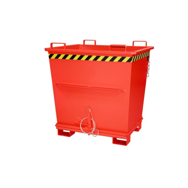 Tolvas--Contenedor con Base Drop Away, pintado, Rojo fuego