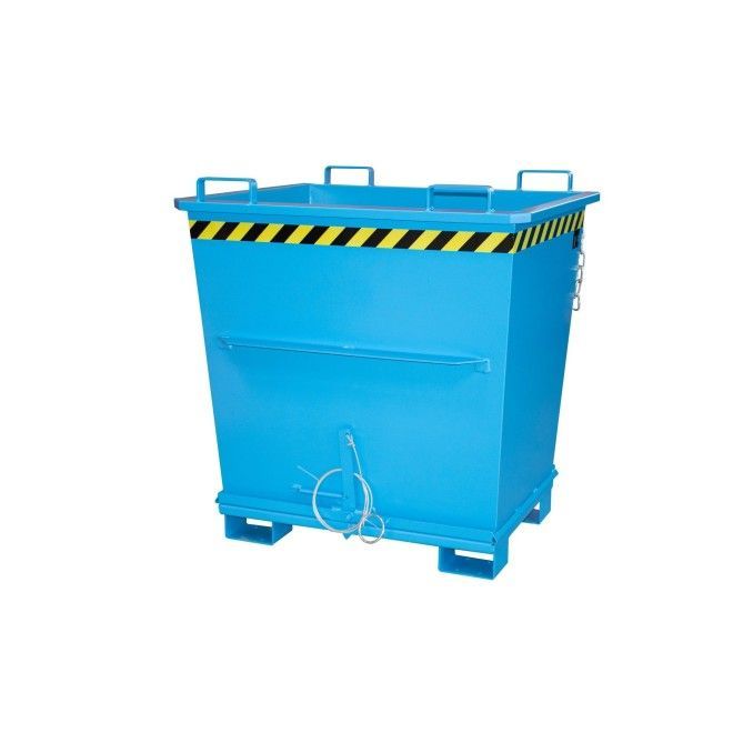 Tilting Container--Container with Drop Away Base, painted, Light Blue