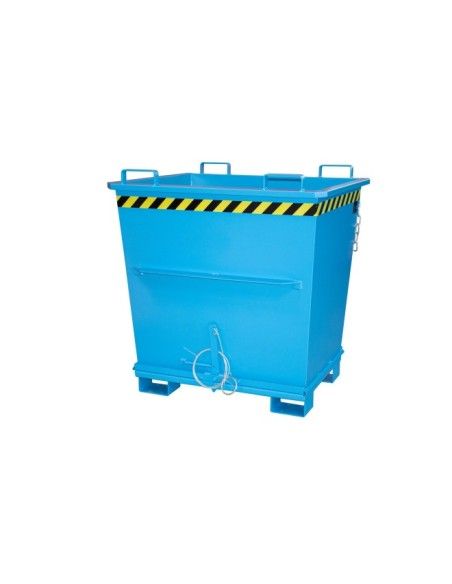 Tilting Container--Container with Drop Away Base, painted, Light Blue
