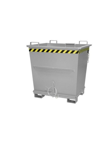 Tilting Container--Container with folding base, painted, gray mouse