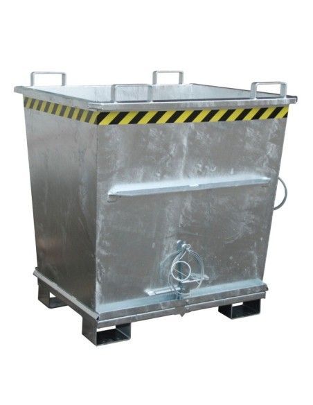 Contenedor con base Drop Away, galvanizado en caliente
