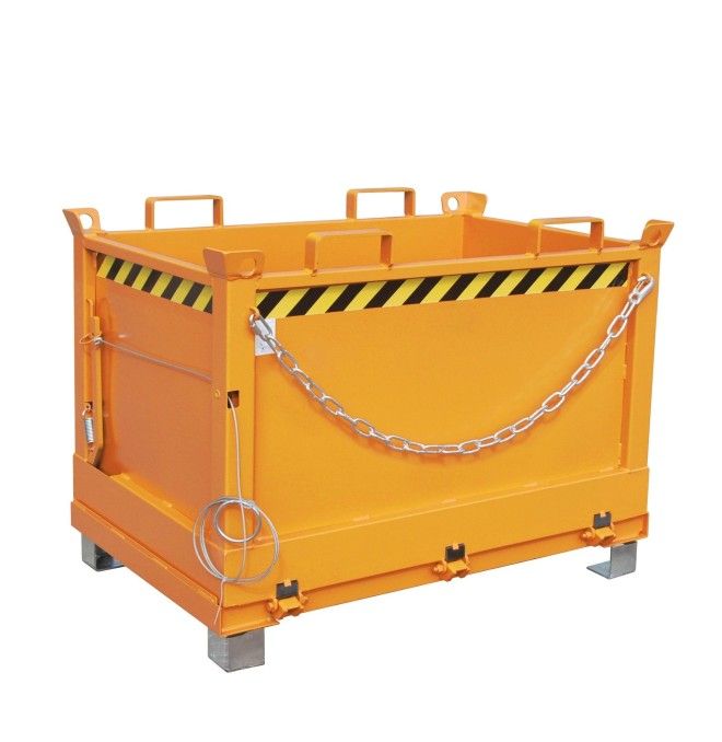 Recipiente Inclinável--Recipiente com gota Longa base, pintado, amarelo laranja